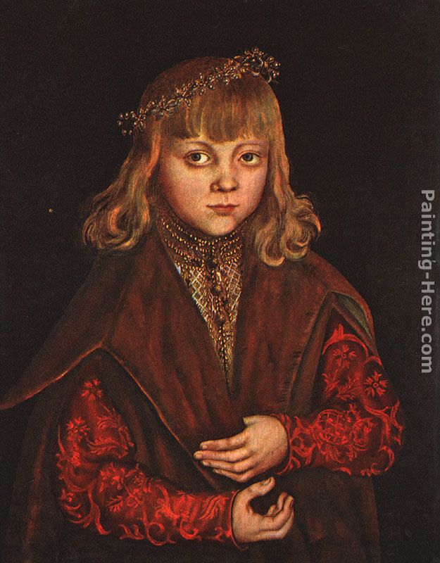 A Prince of Saxony painting - Lucas Cranach the Elder A Prince of Saxony art painting